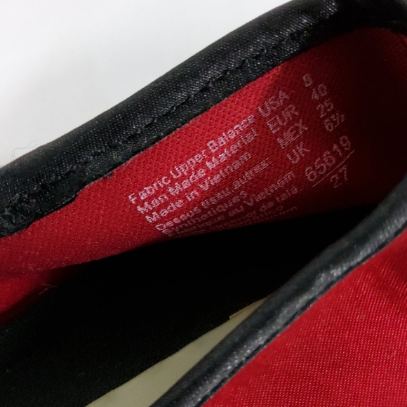 🍒 Red ballet flats with 🖤 black trim/bow details - Picture 4 of 7